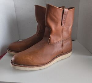 Red Wing Pecos 866 Brown Leather Boots Size 12